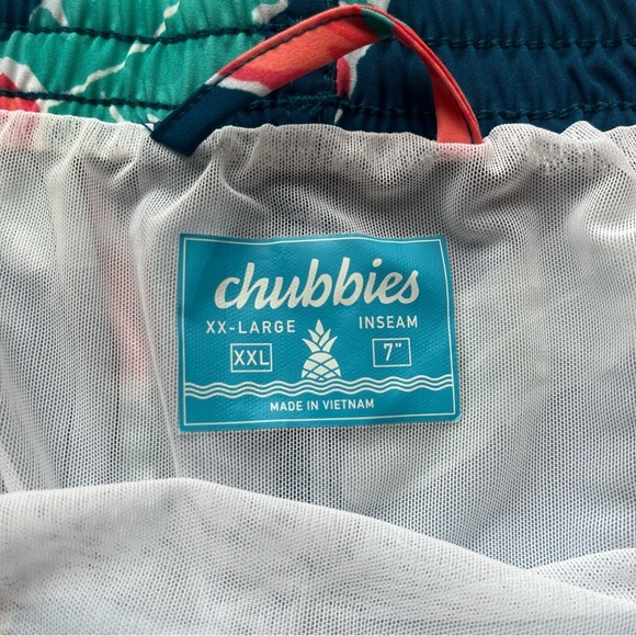 CHUBBIES Floral Print Men's Swim Shorts Size XXL - Picture 3 of 7